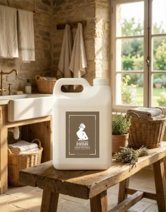 Illustration de la lessive naturelle ultra concentrée et bio du Chaudron d’Hygée