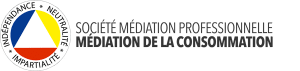 Logo de la Société Médiation Professionnelle – service de médiation à la consommation