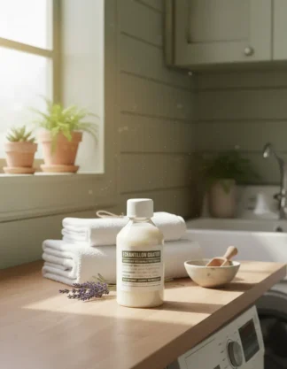 Échantillon de lessive artisanale à l'huile d'olive bio Le Chaudron d’Hygée